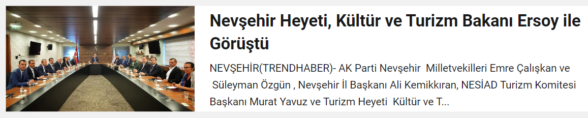 Nevşehir Trend